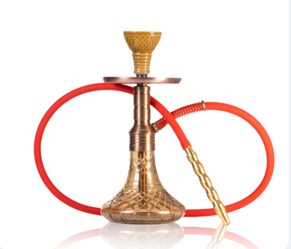 Noddy 007 Night Fire Hookah with Bag - Bronze Stem / Grey Base - Image 3