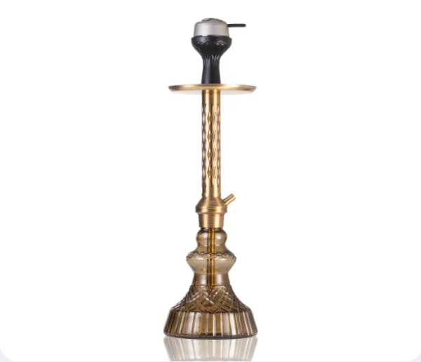 Alexander DIMD Hookah with Bag - Gold Stem / Grey Carafe Base - Image 2